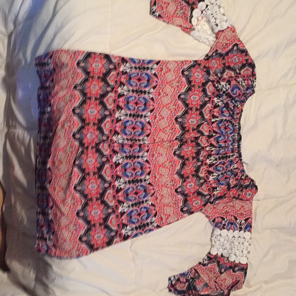 Off the shoulder long sleeve shirt/dress